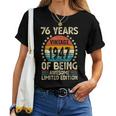 ヴィンテージ 1947 76 歳男性女性面白い誕生日アパレル レディースTシャツ