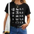 母 面白いtシャツ 視力検査 文字入り ネタ 夫婦 おもしろ 面白い 服 オリジナル 母の日 文字tシャツ お母さん レディースTシャツ