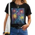 祭りのための花火ショー レディースTシャツ