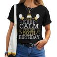 花火とケーキ I Can't Keep Calm It's My 50Th Birthday レディースTシャツ