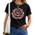 赤 バラ 花 バラの頭 庭 夏 Rose Red Flower Roses レディースTシャツ