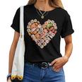 面白い寿司デザイン 子供 男性 女性 I ハート 寿司 食通 レディースTシャツ