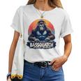 Bassquatch – Groovyasquatch Djデザイン 音楽愛好家向け レディースTシャツ