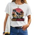 Gigisaurus Dinosaur Grandma Matching Family Saurus Women T-shirt