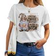 Gnome Coffee Lover I Pretend Coffee Help But I'mtill A レディースTシャツ
