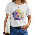 Goldendoodle ギフト ラブラドゥードル Cockapoo Mom カラフル ポップアート レディースTシャツ