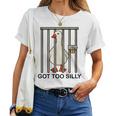 Goose Got Tooilly Hilariousilly Goose Gese Duck Meme レディースTシャツ