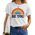 Lgbtq Be You Pocket Gay Pride Lgbt Ally Rainbow Flagintage レディースTシャツ