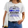 My Bowling 言い訳 おもしろボーリングギフト レディースTシャツ