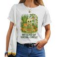 My Kind Ofocial Circle Plantkeleton ユーモア レディースTシャツ