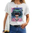 かわいいアニメの女の子 長袖tシャツ レディースTシャツ