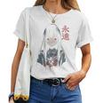 アニメ ホラーガール 美的 ソフト グランジ ワイフ 日本人 女の子 長袖tシャツ レディースTシャツ