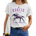 古希祝い 競馬好き うま 馬好き 父 母 男性 女性 70歳お祝い Life's Race Always Chase 長袖tシャツ レディースTシャツ