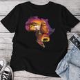 African American Boyunflower Melanin History Month レディースTシャツ 面白い贈り物