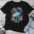 Awhip It's A Girls Trip 2026 マッチング クルーズ旅行 バケーション レディースTシャツ 面白い贈り物