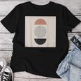 Boho 抽象形アート ミッドセンチュリー モダンアート レディースTシャツ 面白い贈り物