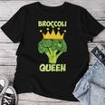 Broccoli Queen ブロッコリーの女王 ブロッコリー ベジタリアン・ベジタブル ブロッコリー レディースTシャツ 面白い贈り物