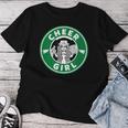 Cheer Girl 面白いチアリーダーグラフィック 女の子用 レディースTシャツ 面白い贈り物