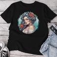 Chicano Girl メキシコ系アメリカ人 シカーノ ヒスパニック ラティーナ レディースTシャツ 面白い贈り物