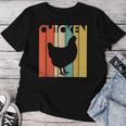 Chicken ニワトリ 動物 レディースTシャツ 面白い贈り物