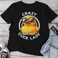 Crazy Duck Lady キュート アヒル ママ アヒルの所有者 面白い I Love Ducks レディースTシャツ 面白い贈り物