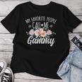 My Favorite People Call Me Gammy Floral Birthday Gammy Women T-shirt Unique Gifts