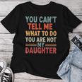 Father Daddy From Daughter Fathers Day レディースTシャツ 面白い贈り物
