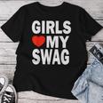 Girls Love Mywag シャツ おもしろい言葉 ガールズ Love Mywag レディースTシャツ 面白い贈り物
