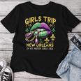 Girls Trip New Orleans In My Mardi Gras Era リップ 楽しいノベルティ レディースTシャツ 面白い贈り物