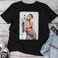 Hot Girl On 男性用 セクシー アイス ポップ ピンナップ 3 グランジ レディースTシャツ 面白い贈り物
