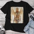 Hot Girl On 男性用 セクシー ブロンド エンジェル ガール ピンナップ レディースTシャツ 面白い贈り物