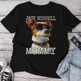 Jack Russell Mommyジャック・ラッセル ママ 母の日 お母さん ジャック・ラッセル・テリア レディースTシャツ 面白い贈り物