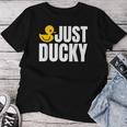 Just Duckyラバーダック レディースTシャツ 面白い贈り物