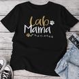Lab Mom Lab Mama ラブラドールレトリバー シャツ かわいいペット愛好家 犬 レディースTシャツ 面白い贈り物