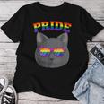 Lgbt Britishhorthair Cat Gay Pride Rainbow Lgbtq Kitty レディースTシャツ 面白い贈り物