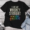 Like My Whiskeytraight Friends Lgbtq Gay Pride Proud Ally レディースTシャツ 面白い贈り物