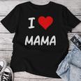 I Love Mama Children Love Heart ベビーチャイルドギフト お母さん レディースTシャツ 面白い贈り物