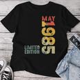 Mes Mayo 1985 Año 1985 Retro 1985Intage 1985 Desde 1985 Cuello Camiseta de mujer Regalos divertidos