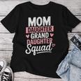 Mom Daughter Granddaughterquad マッチングママ 母の日 レディースTシャツ 面白い贈り物