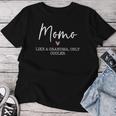 Momo Like A Grandma Only Cooler Heart Mother's Day Momo Women T-shirt Unique Gifts