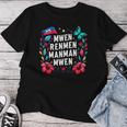 Mwen Renmen Manman Mwen ハイチ国旗 I Love My Mother レディースTシャツ 面白い贈り物