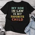 Myon In Law Is My Favorite Child Mothers Fathers Day レディースTシャツ 面白い贈り物