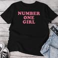 Number One Girl レディースTシャツ 面白い贈り物