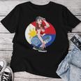 Pinay Girl フィリピン 強い フィリピン国旗 フィリピンプライド レディースTシャツ 面白い贈り物
