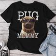 Pug Mommyパグ・マミー パグ・マム 犬のママ 母の日 パグ・ママ レディースTシャツ 面白い贈り物