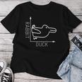 Rabbit Duck ウィトゲンシュタイン ラビットダック 哲学者 レディースTシャツ 面白い贈り物