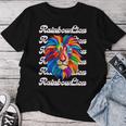 Rainbow Lion かっこいい おしゃれ ロゴ レディースTシャツ 面白い贈り物