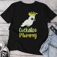 Retro Cockatoo Mother Mom Cockatoo Mommy Cockatiel レディースTシャツ 面白い贈り物