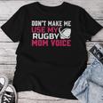 Rugby Don't Make Me Use My Rugby Momボイス。 長袖tシャツ レディースTシャツ 面白い贈り物