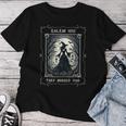 Salem 1692 They Missed One Witch Tarot Card ハロウィンtシャツ レディースTシャツ 面白い贈り物